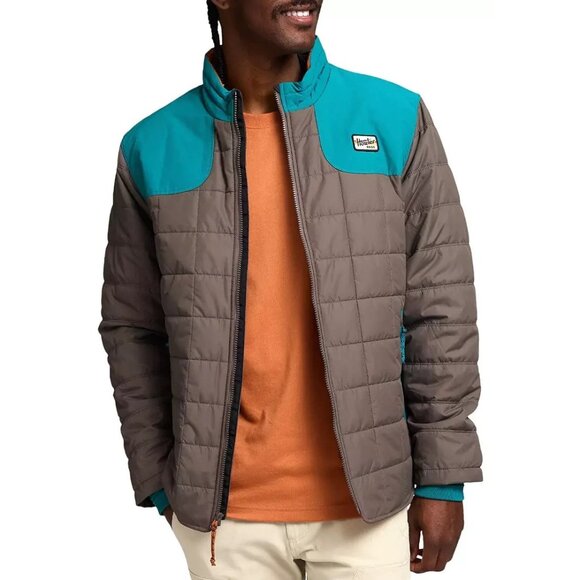 Howler Bros Men's Merlin Jacket Gravel/Ultramarine Puffer Quilted Soft Shell XXL - Picture 3 of 16